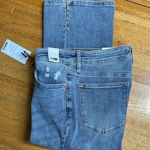 Judy Blue Men's Distressed Slim Jeans - Light Blue